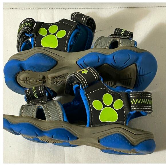 PAW PATROL Kids Pawsome Sandals/Water Shoes-Blue/Gray and Multicolor Size 7 - Picture 8 of 8
